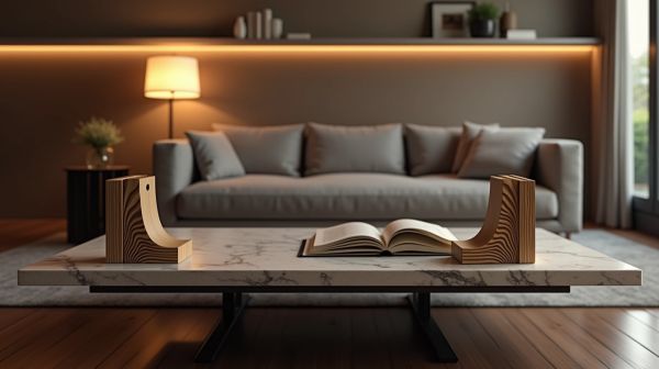 Achieve elegant organization with a premium-quality bookend set