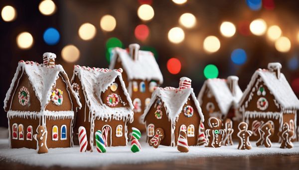 Capture beautiful gingerbread house pictures for your project